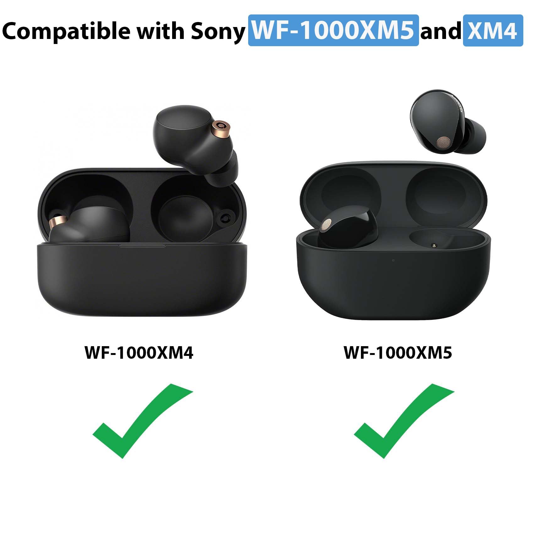 管理No.0918 WF-1000XM5 SONY Sony WF1000XM5 OEM Replacement Rechargeable Case for Charging
